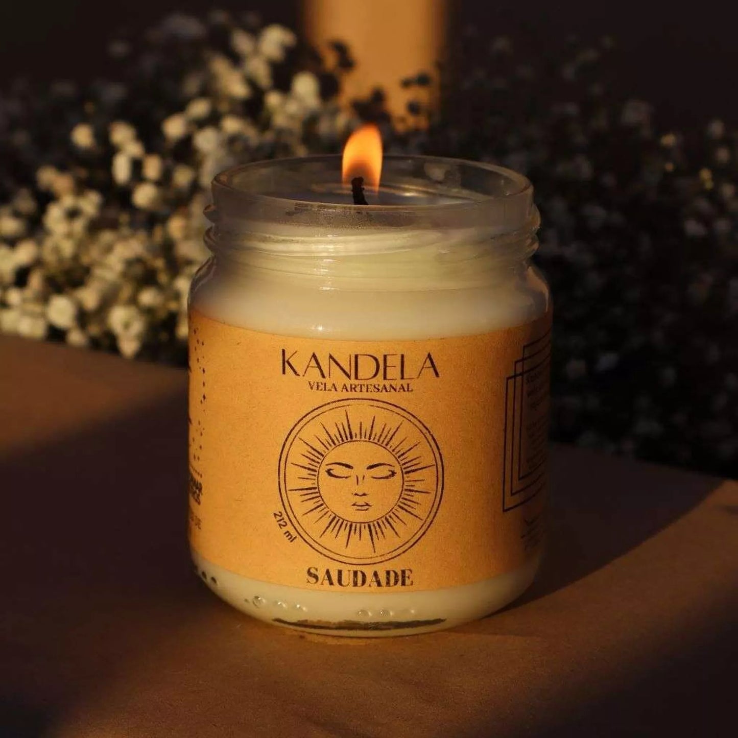 Soy Wax Scented Candle - Jasmine, Orange and Lemon