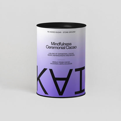 Mindfulness Ceremoniële Cacao - een mix van ceremoniële cacao, Reishi, Ashwagandha en specerijen