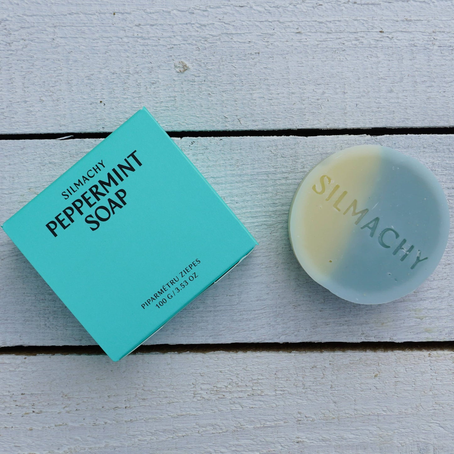 Verstevigende Pepermunt Hand- & Lichaamszeep met Blauwe Klei