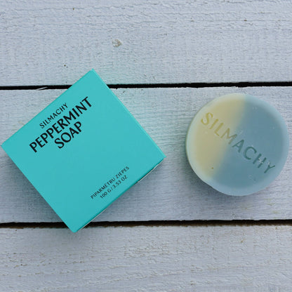 Verstevigende Pepermunt Hand- & Lichaamszeep met Blauwe Klei
