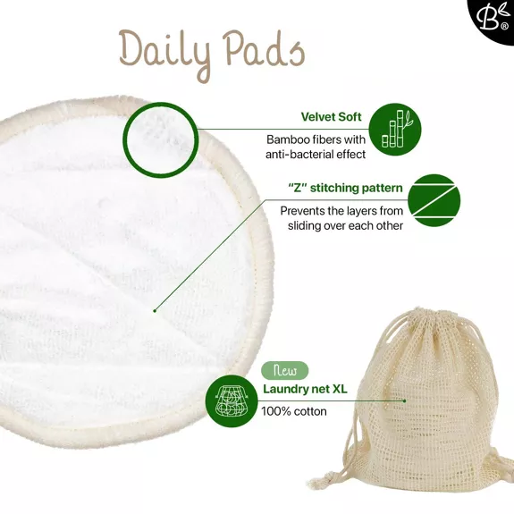 10x Witte Herbruikbare Wattenschijfjes 2-laags