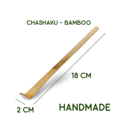 Chashaku - Matcha Lepel van witte bamboe